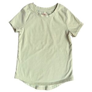 Cat & Jack 5T girls light green cotton blend short sleeve shirt